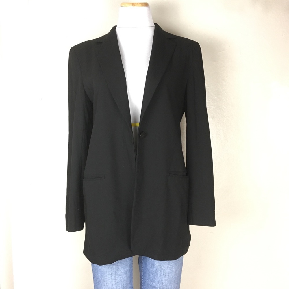 DKNY Black A Line Blazer